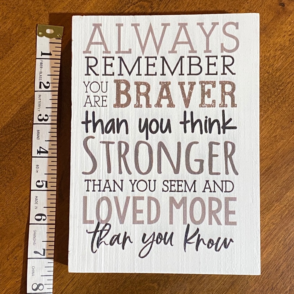 Positive Quote Sign & Picture Frame Set